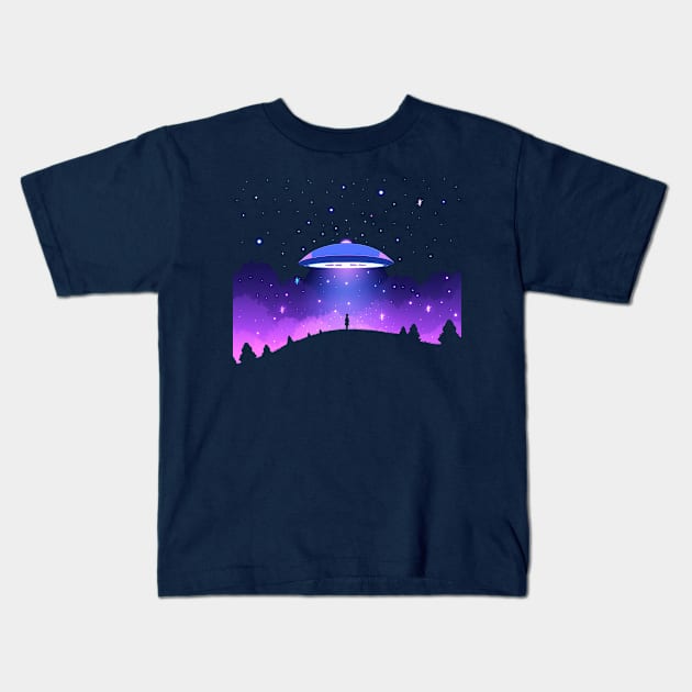 ufo Kids T-Shirt by skatermoment